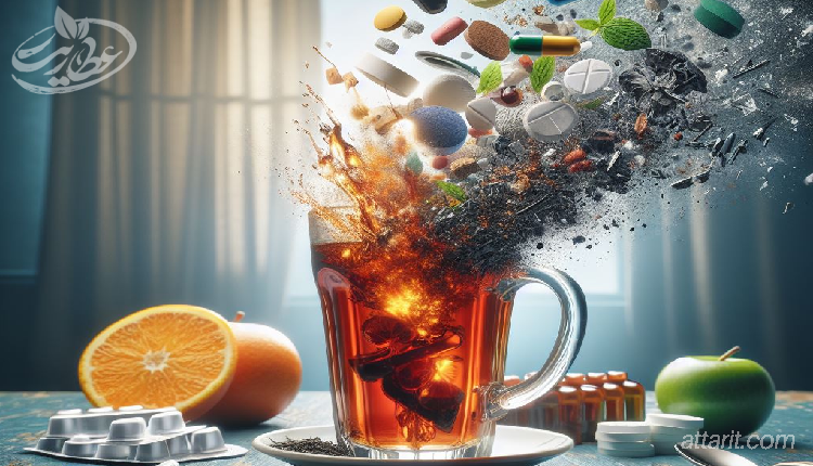 آیا چای اثر قرص را از بین میبرد؟